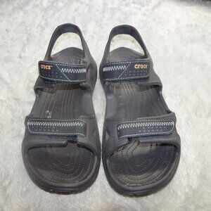 Black Iconic Crocs Comfort Sandals Size 11